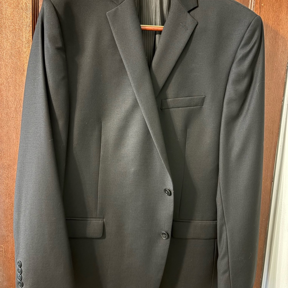 Calvin Klein Black Suit Modern Business Style